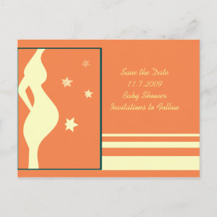 Sauvez la carte postale de baby shower de date