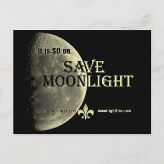 Sauvez la carte postale de clair de lune