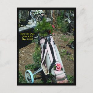 Sauvez la carte postale de fleur de chariot de