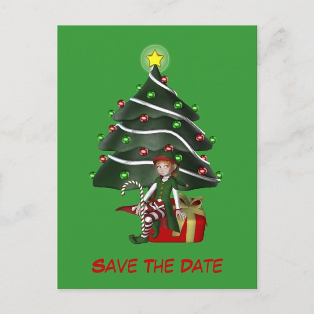 Sauvez la carte postale de vacances d'arbre de (Devant)