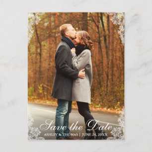 Sauvez la carte postale L de photo de couples de