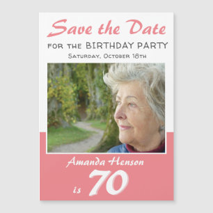 Sauvez la date du 70e anniversaire du Magnet photo