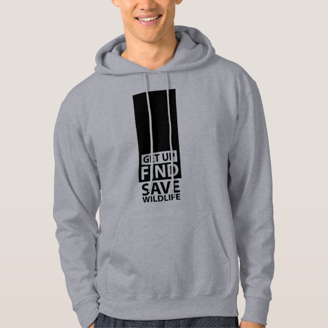 Sauvez la faune Sweat - shirts à capuche masculins (Devant)