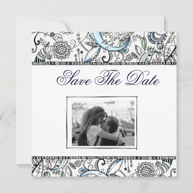 Sauvez le faire-part de mariage de date (Devant)