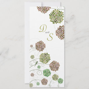Sauvez le faire-part de monogramme de jardin de
