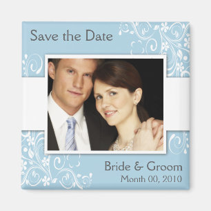 Sauvez le magnet de photo de date