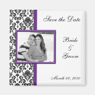 Sauvez le magnet de photo de date