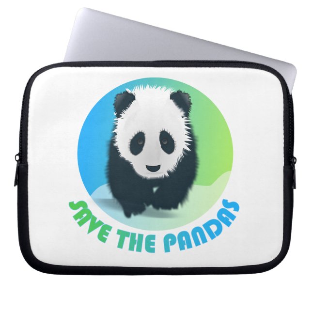 Sauvez le sac d'ordinateur portable de pandas (Devant)