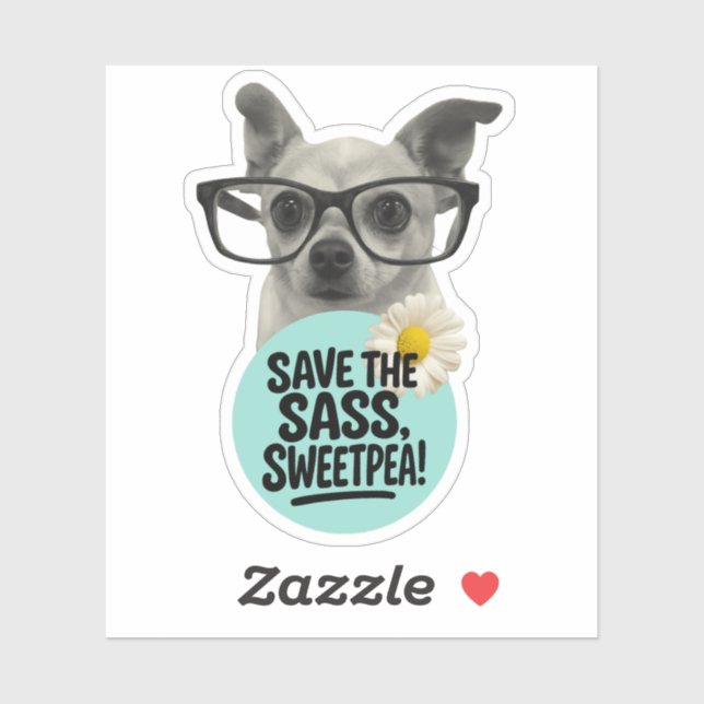 Sauvez le Sass, Sweetpea ! - Sticker enseignant dr (Feuille)