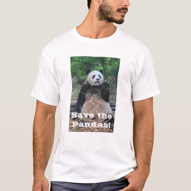 Sauvez le T-shirt de pandas géants (Devant)