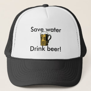 Sauvez l'eau, bière de boissons ! casquette