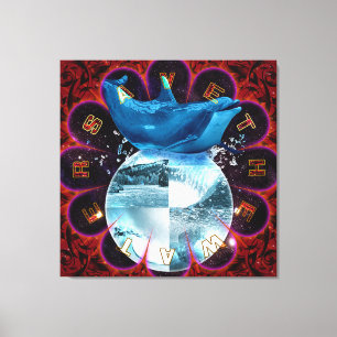 Sauvez L'Eau - Toile Enveloppée