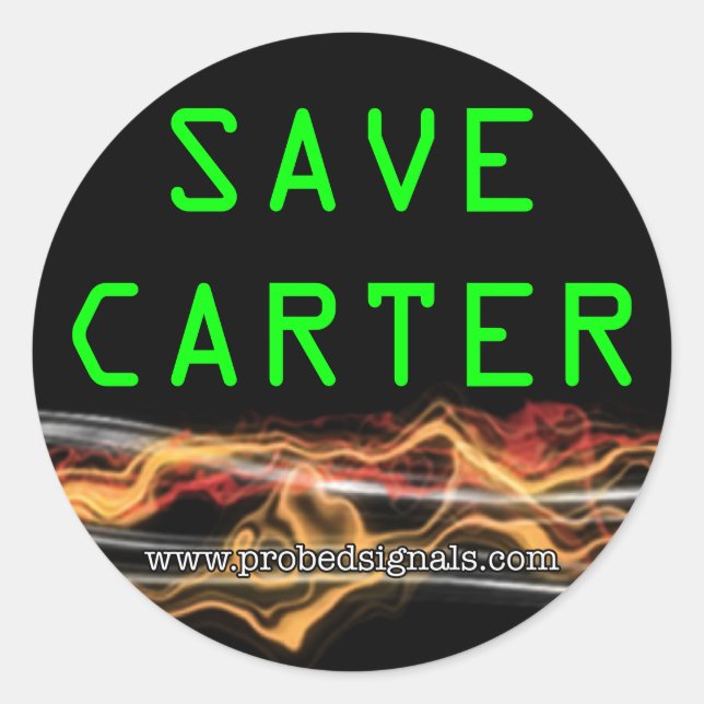 Sauvez les autocollants de Carter (Devant)