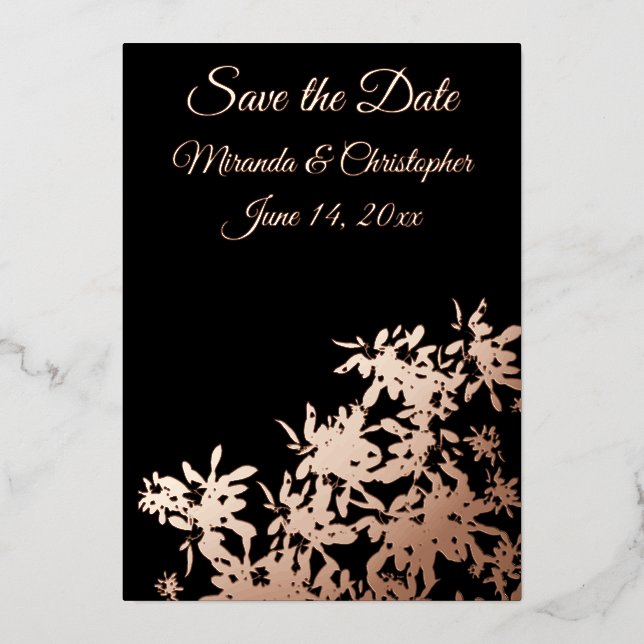 Sauvez les dates Foil Invitation (Recto)