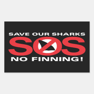 Sauvez nos requins aucun autocollant de Finning