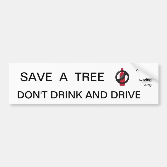 Sauvez un arbre - autocollant de Bumber de (Devant)