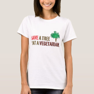 Sauvez Un Arbre, Mangez Un T-shirt Végétarien