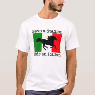 Sauvez un tour d'étalon un T-shirt italien