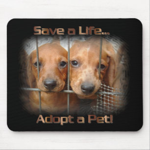 Sauvez une vie adoptent un tapis de souris