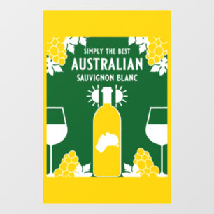 Sauvignon Blanc Wine Drinker Window Cling