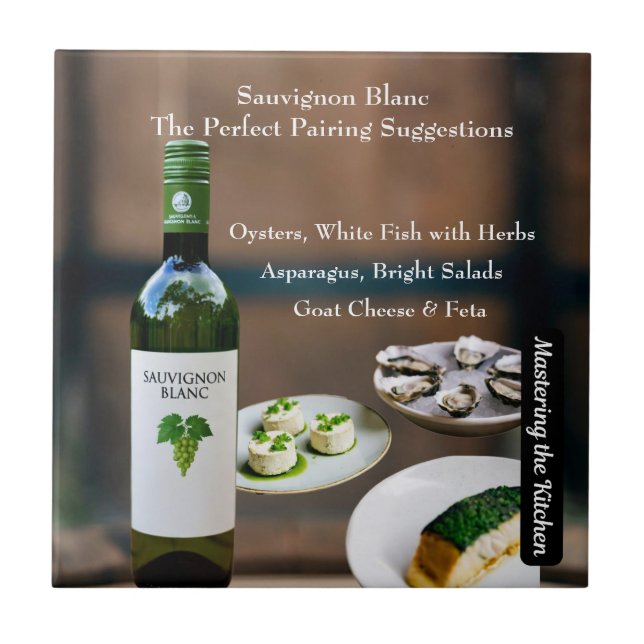 Sauvignon Blanc Wine Pairing Guide Tile (Front)