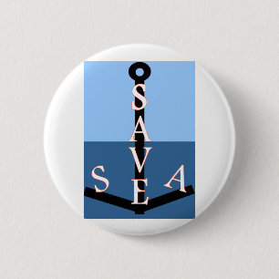 sauvons la mer 2 inch round button