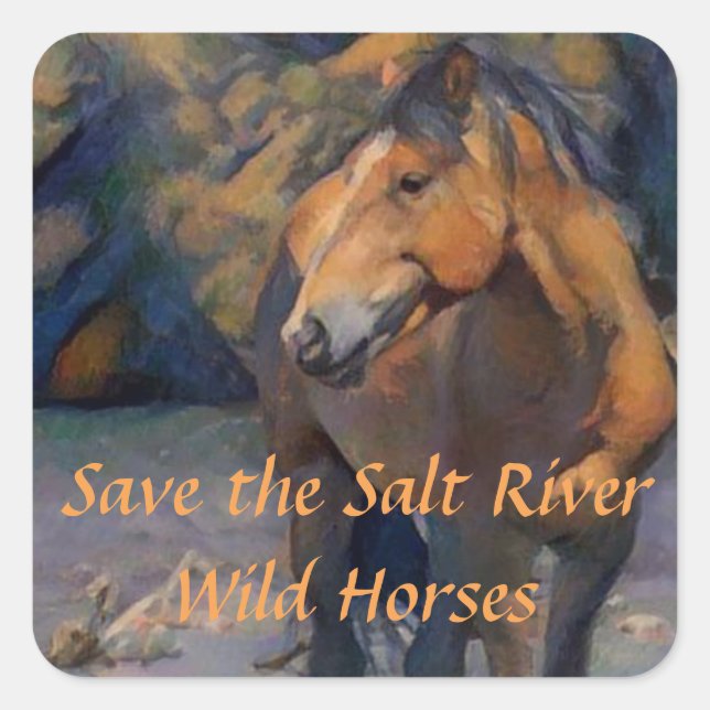 Sauvons les stickers Chevaux sauvages de la rivièr (Devant)