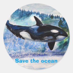 Sauvons l'Ocean Orca Wildlife Sticker