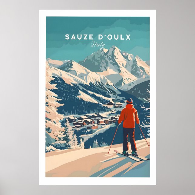 Sauze dOulx Print Italy 1 (Front)