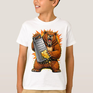 Savage Bear Grating Cheese | Funny Aggressive Anim T-Shirt