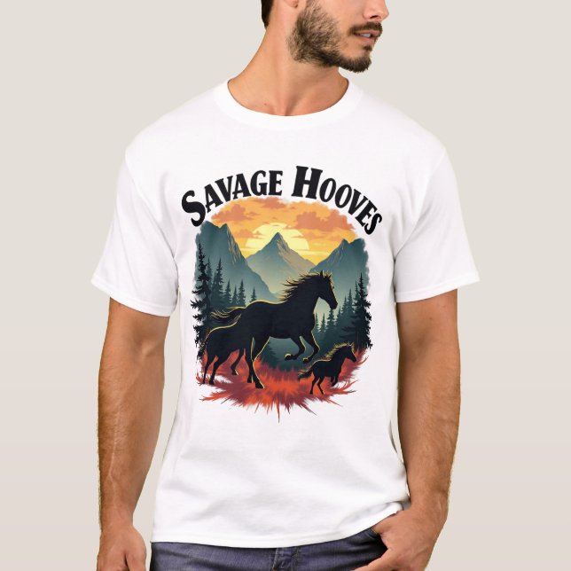 savage hooves T-Shirt (Front)