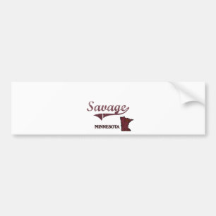 Savage Minnesota City Classic Bumper Sticker