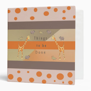 Savage Safari Animals Binder