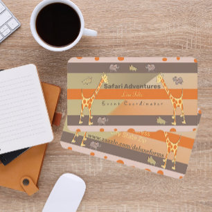 Savage Safari Animals Business Card