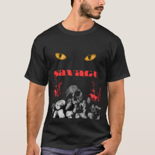 Savage Skull Eyes Dark Streetwear T-Shirt