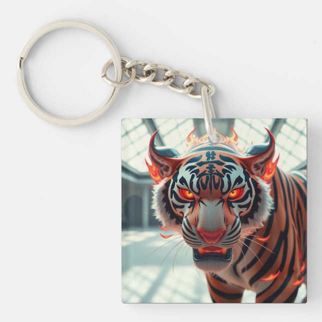 Savage Tiger Keychain (Front)