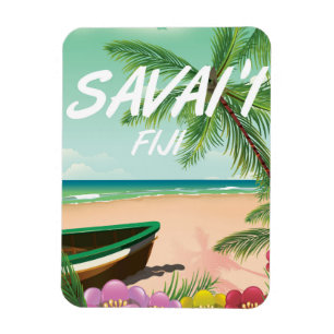 Savai'i Fiji Samoa travel poster Magnet