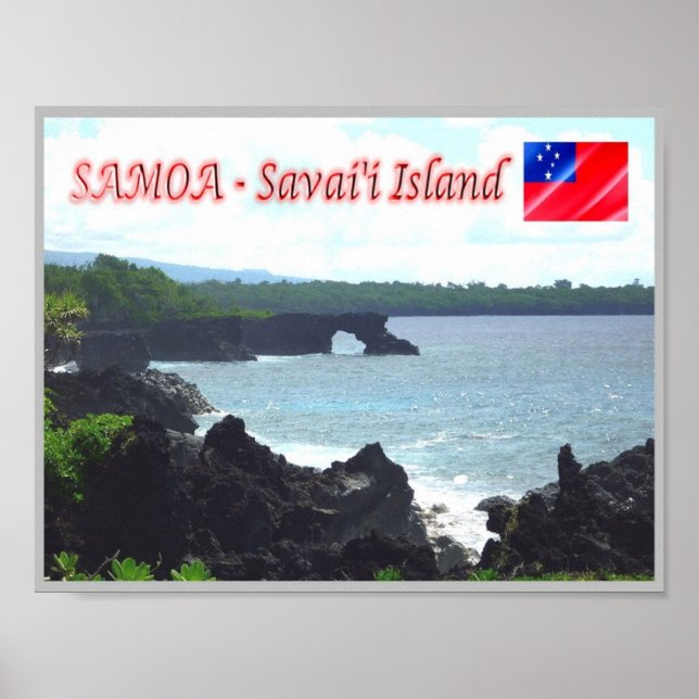 Savai'i Island - Coastline - Samoa - Poster (Front)