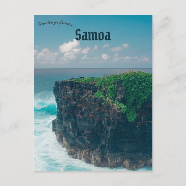  Savai'i Samoa Postcard (Front)
