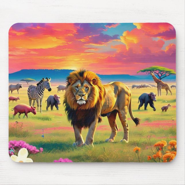 "Savanna Majesty" Mouse Pad (Front)
