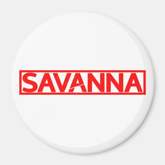 Savanna Stamp Magnet (Front)