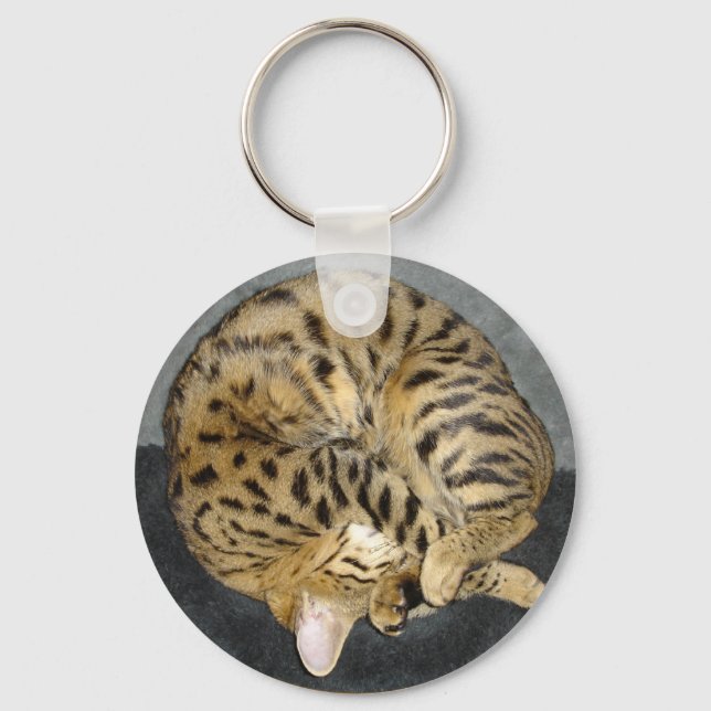 Savannah Cat Keychain (Front)