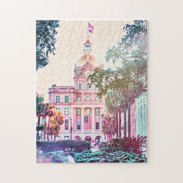 Savannah City Hall Puzzle (Vertical)