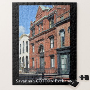 Savannah Cotton Exchange Photographic Georgia Jigsaw Puzzle