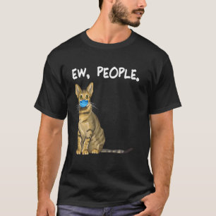 Savannah Ew People  Cat Wearing Face Mask T-Shirt