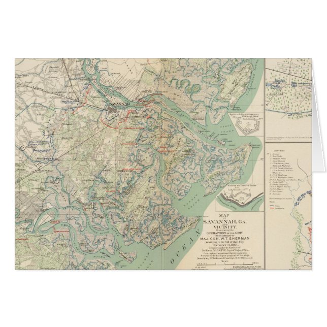 Savannah, Ga et environs (Devant horizontal)