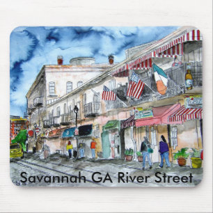 savannah ga georgia river street mouse pads