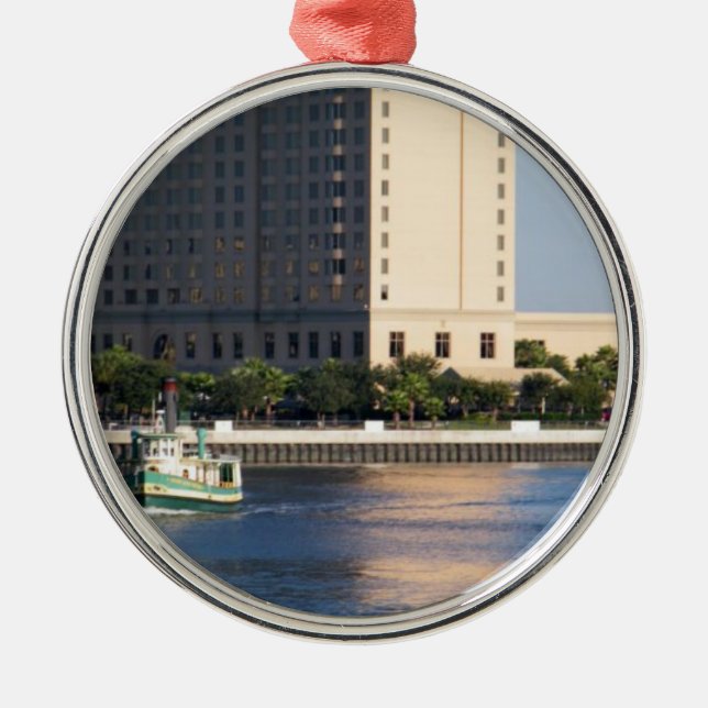 "SAVANNAH, GA" METAL ORNAMENT (Front)