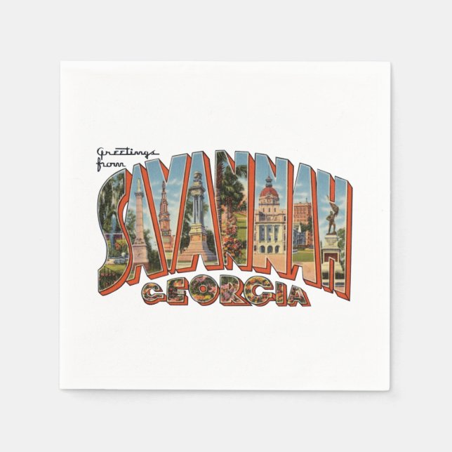 Savannah GA Napkin (Front)
