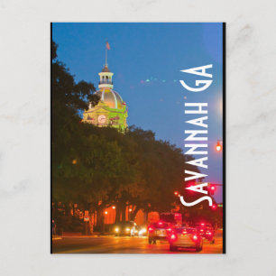 Savannah GA Postcard